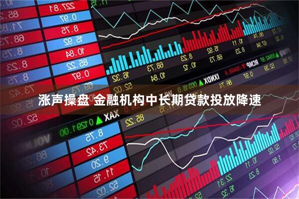 涨声操盘 金融机构中长期贷款投放降速