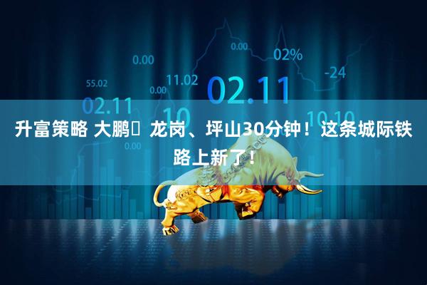 升富策略 大鹏⇌龙岗、坪山30分钟！这条城际铁路上新了！