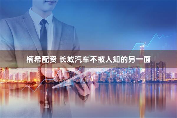 楠希配资 长城汽车不被人知的另一面